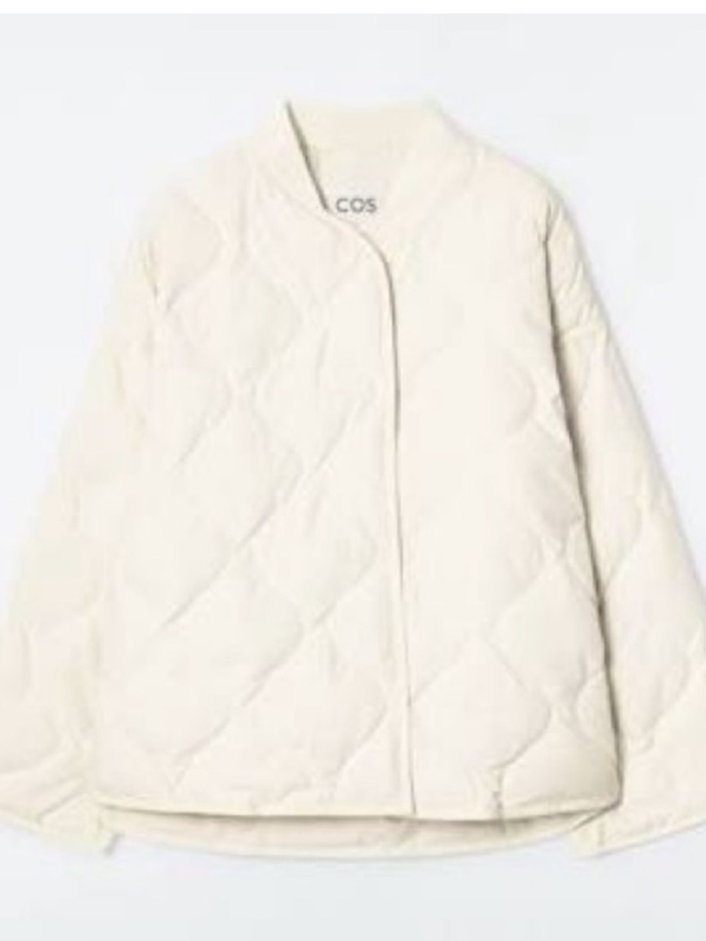 COS Cream Quilted Puffer Jacket
